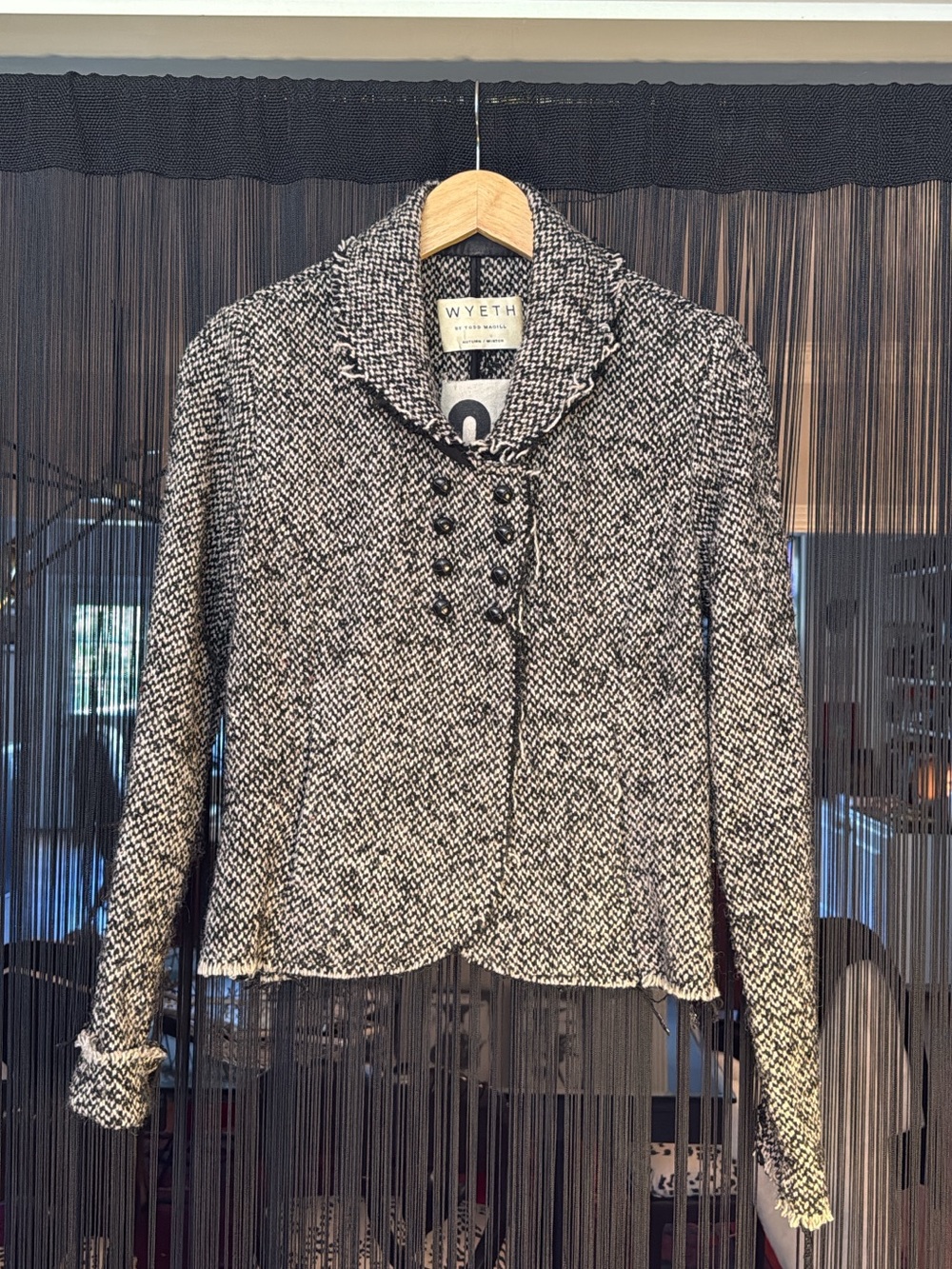 Wyeth Black & White Tweed Women's Jacket